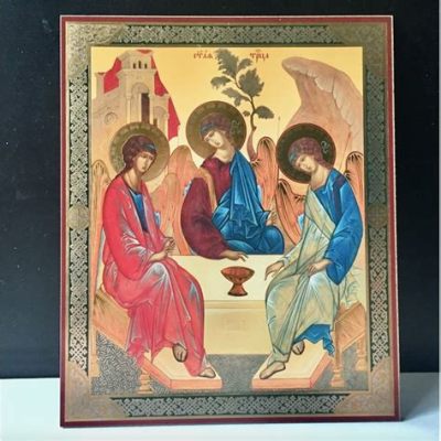  The Trinity av Andrei Rublev – En Mystisk Vision i Guld och Lapis Lazuli!